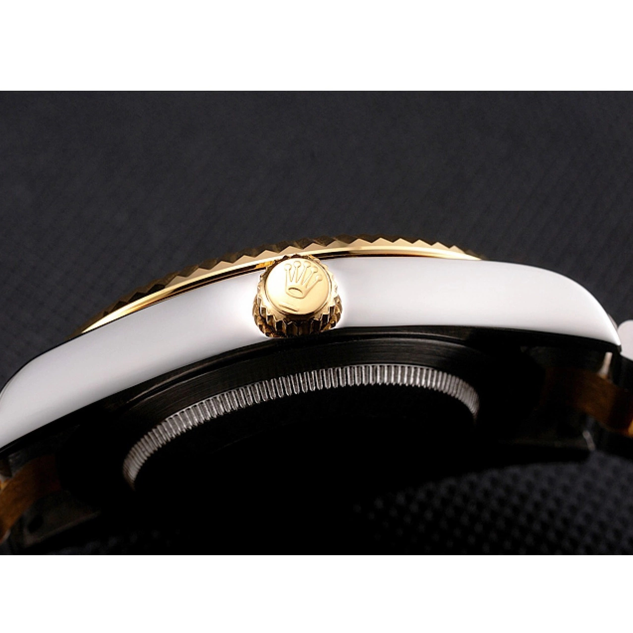 Aaa replica watch Dial Bracelet Bezel And Stainless Gold Swiss Datejust Case Tone Rolex Two Steel 0621